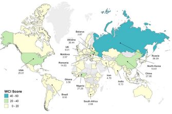 A world map showing cybercrime is concentrated in Russia, Ukraine, China, Nigeria and the United States